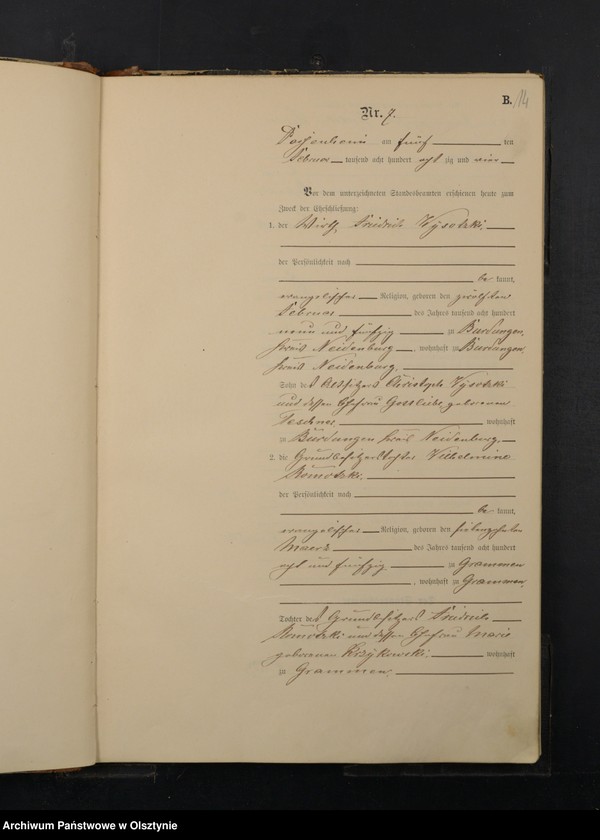 image.from.unit.number "Heiraths-Haupt-Register Nr 1 - 51"