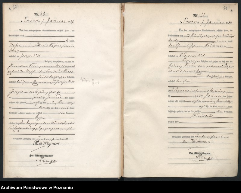 Obraz 14 z jednostki "Księga urodzeń t. I"