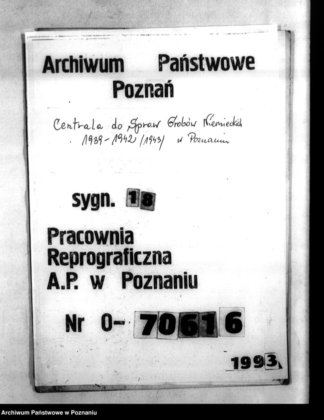 Obraz 1 z jednostki "Schriftwechsel Dr. Lück - Korespondencja z doktorem K. Lück, jako kierownik Genhäftstelle der Volkskentnhen"