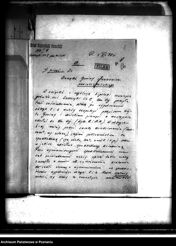 Obraz 5 z jednostki "Regulacja hipoteczna scalonych gruntów Sobiesęki powiatu kaliskiego"