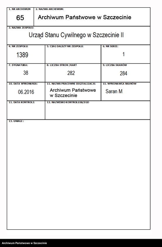 Obraz 1 z jednostki "Geburts-Register (Neben-Register) Band V"