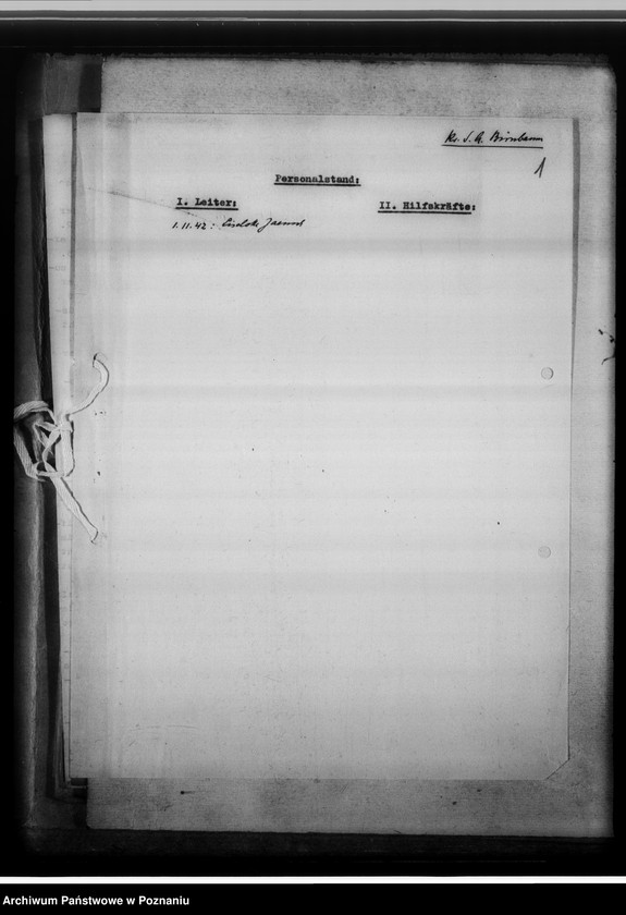 Obraz 5 z jednostki "[Korespondencja w sprawach organizacyjnych, sprawozdanie z działalności], Kreissippenamt Birnbaum [Międzychód]"