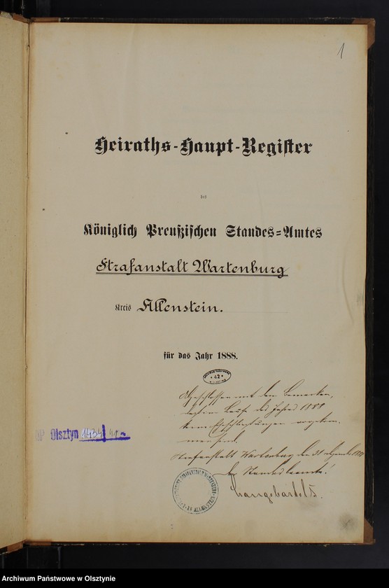 image.from.unit.number "Heiraths-Haupt-Register /wpisów nie było/"