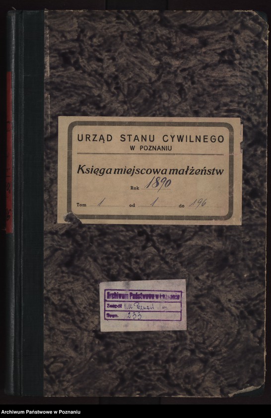 Obraz 2 z jednostki "Księga małżeństw t. I"