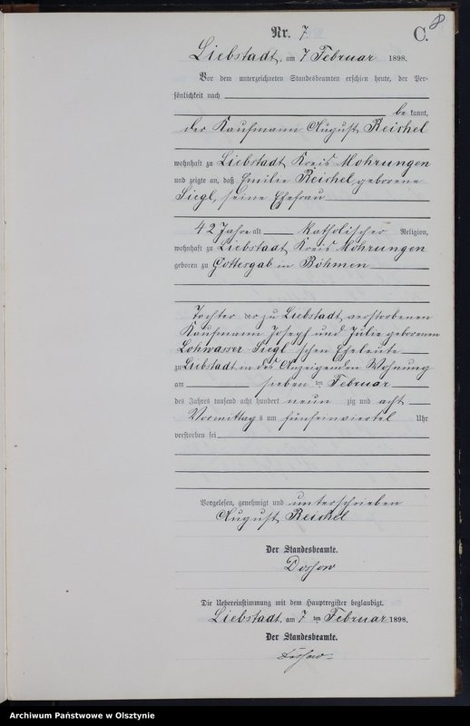 image.from.unit.number "Sterbe-Neben-Register Nr 1 - 46"