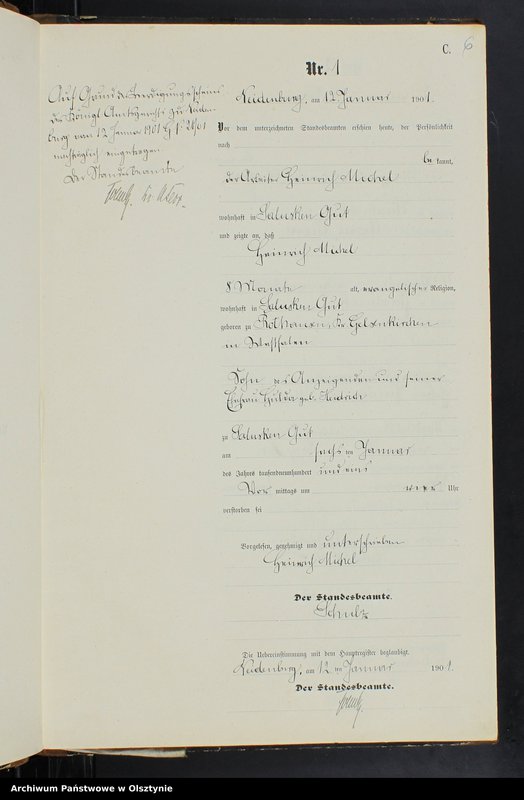 image.from.unit.number "Sterbe-Neben-Register Nr 1 - 83"