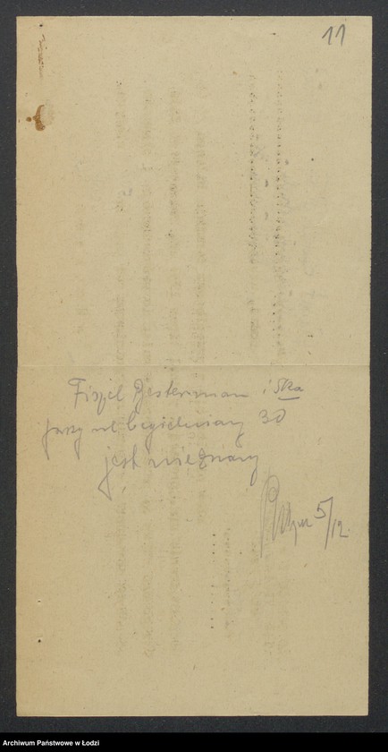 Obraz 13 z jednostki "Fiszel Besterman, Menachem Orbach- "Bławat Łódzki"- sprzedaż manufaktury i przędzy"