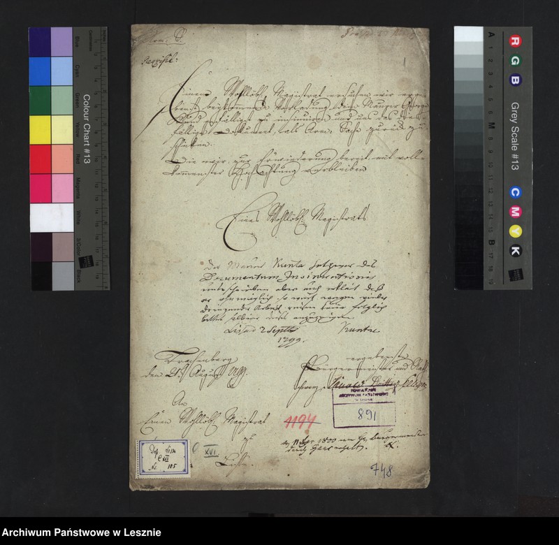 Obraz 3 z jednostki "[Requisition des Magistrats zu Trachenberg betr. Vorladung des Mauers Kund]"