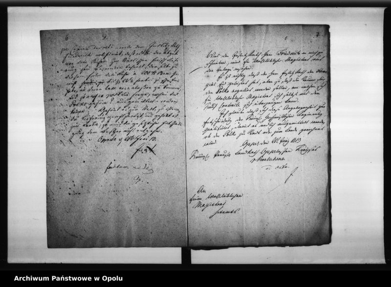 Obraz 10 z jednostki "Acta des Magistrats zu Oppeln ueber die Frage ob die ehemalige Minoritten Innsel Polko zum Lande oder zum städtischen Verbande gehören? 1813"