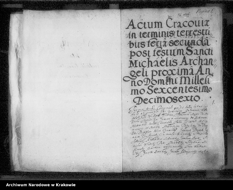 Obraz z jednostki "Inscriptiones et decreta terminorum terrestrium districtus Cracoviensis et conventionalium"