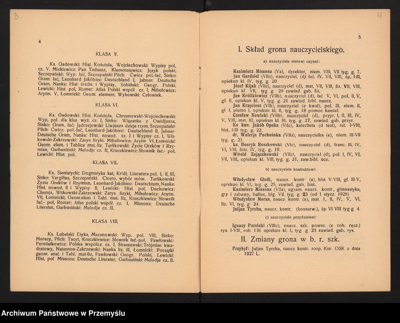 image.from.unit.number "Sprawozdanie Dyrekcji Państwowego Gimnazjum w Brzesku za rok szkolny 1927/28"