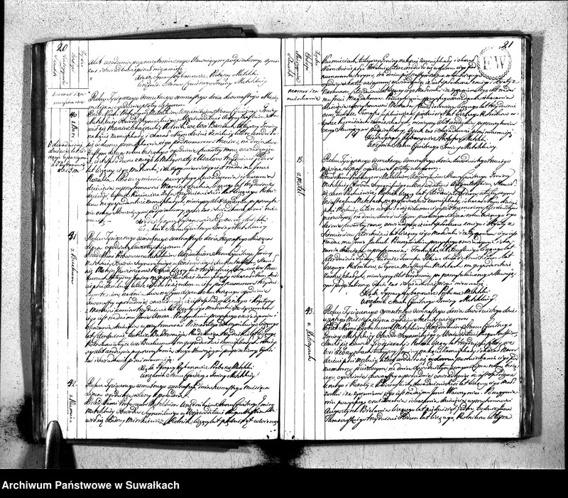 image.from.unit.number "Księga Aktów Urodzenia Urzędnika Stanu Cywilnego Gminy Metelskiey Powiatu Seyneńskiego Woiewództwa Augustowskiego Od 1 Stycznia Tysiąc Osimset Osimnastwgo Roku 1818"