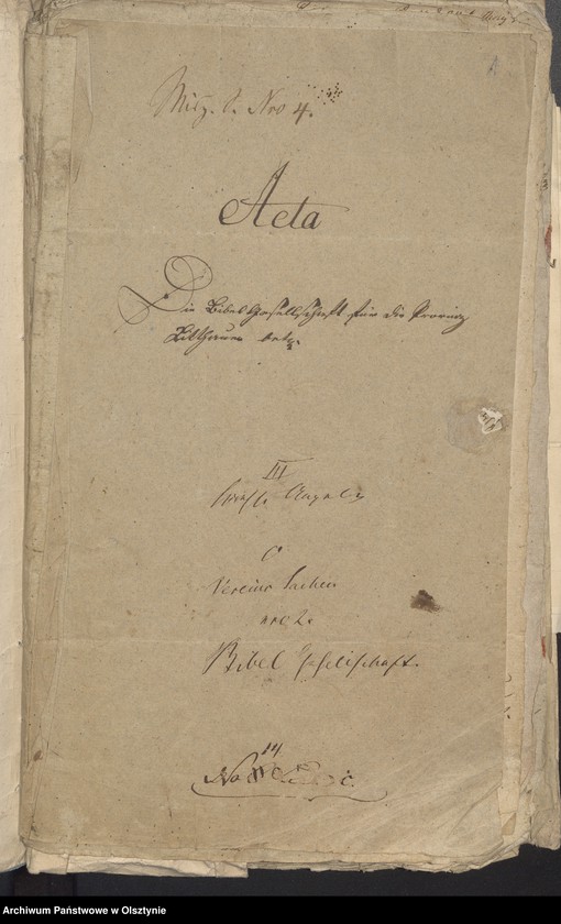 image.from.unit.number "Kirchliche Angelegenheiten. Vereinssachen Nr 2 Bibel Gesellschaft"