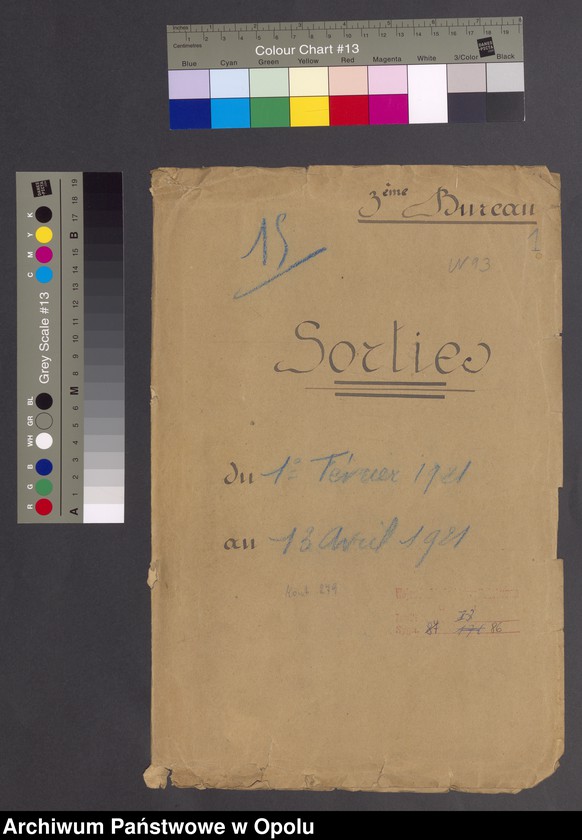 image.from.unit.number "Sorties /Korespondencja własna wychodząca, pisma, zarządzenia, potwierdzenia telefoniczne/ 1.02.-13.04.1921"