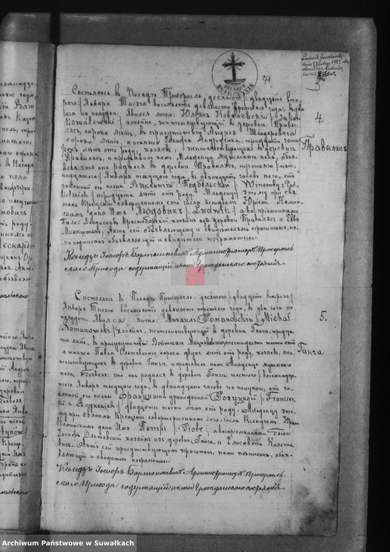 Obraz 7 z jednostki "Księga Urodzeń 1893-1894 Przerośl"