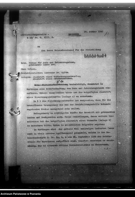 Obraz 15 z jednostki "Spinnstoffwirtschaft. Preisbildung"