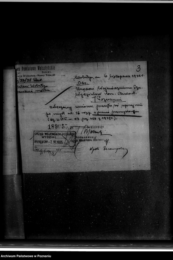 Obraz 7 z jednostki "Zatwierdzenie zakładu przemysłowego /młyna/ Jana Sibilskiego w Wolsztynie"