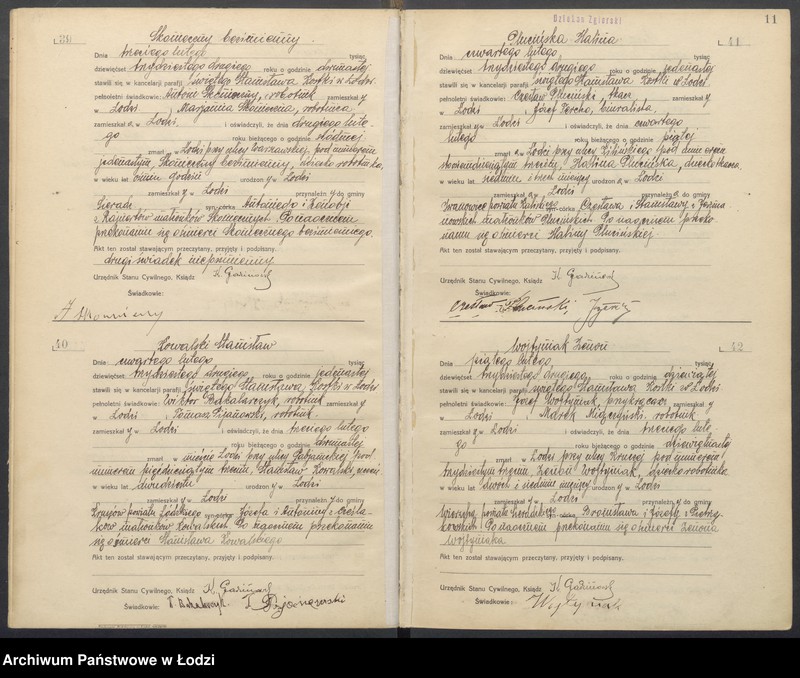 Obraz 13 z jednostki "Akta zgonów"