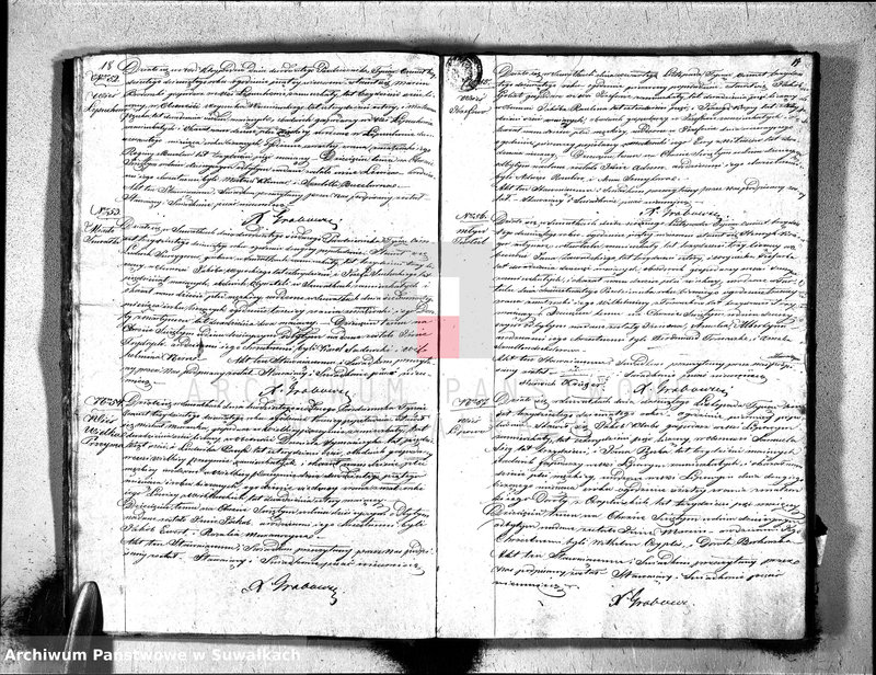 image.from.unit.number "Księga Duplikat Urzędnika Stanu Cywilnego Wyznania Ewangelickiego Okręgu Suwałki w Powiecie Dąbrowskim Obwodzie i Gubernii Augustowskiey na Rok 1839."