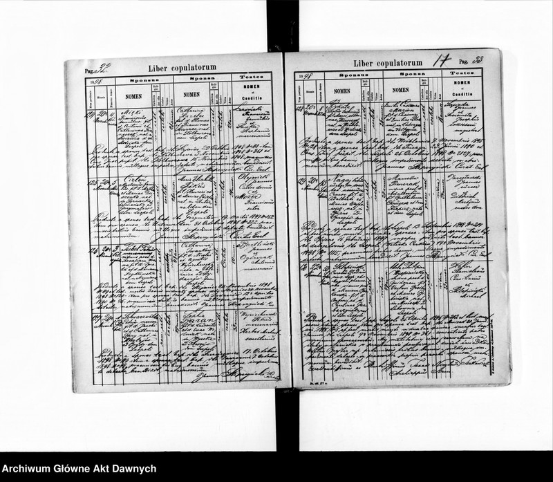 image.from.unit.number "Parafia: Lwów, parafia św. Marii Magdaleny. Dekanat: Lwów. Księga metrykalna urodzeń, ślubów i zgonów dla całej parafii."