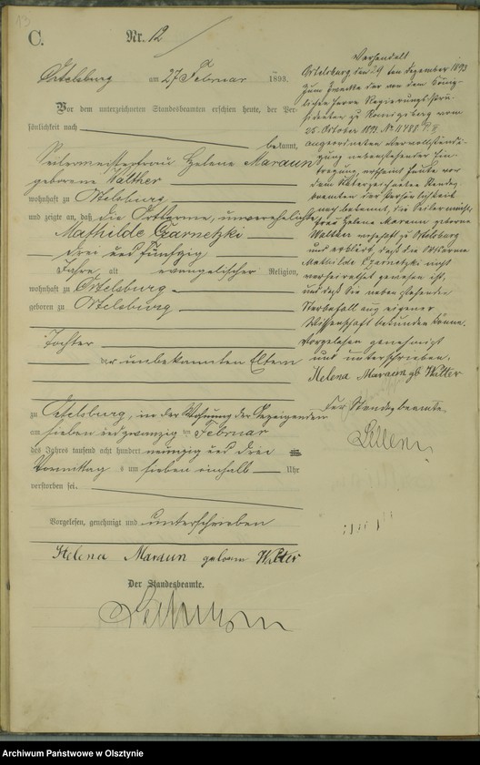 image.from.unit.number "Sterbe-Haupt-Register Nr 1 - 77"