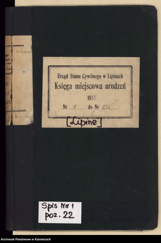 image.from.unit.number "Księga urodzeń T.1 nr 1-256"