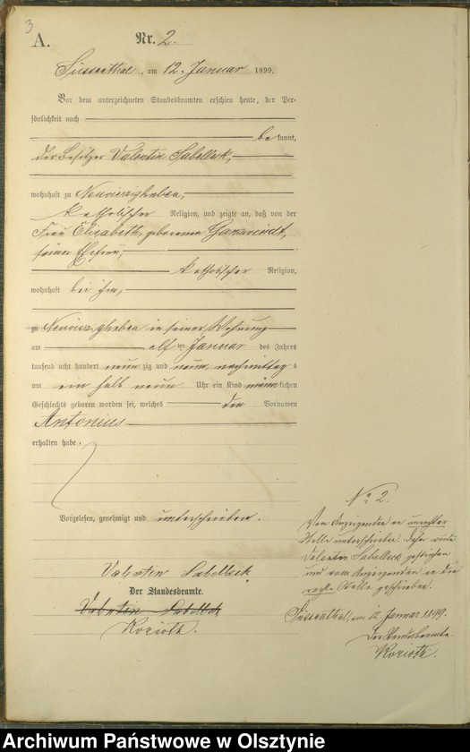 image.from.unit.number "Geburts-Haupt-Register Nr 1 - 88"