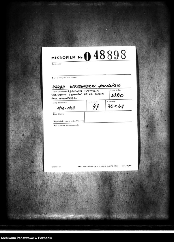 image.from.unit.number "Regulacja hipoteczna scalonych gruntów we wsi Głodno powiatu konińskiego"