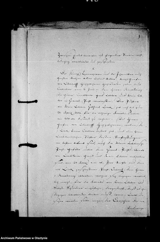 image.from.unit.number "Prolongations- Contracte mit den Pächtern der Landkeimschen Güter Gottfried Link, Borowski u. dem Generalpächter Amtmann Rauschning später dessen Bruder"