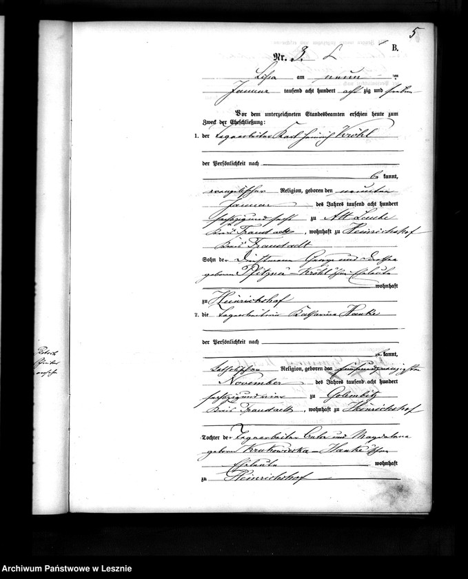 Obraz 8 z jednostki "[Księga małżeństw]"