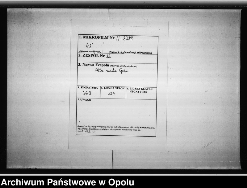 image.from.unit.number "Verzeichnis der Gestorbenen bei der Ewangelichen Gemeinde zu Oppeln vom Jahre 1843 ab bis incl[usive] 1853."