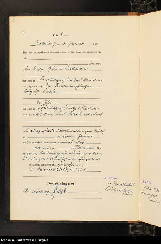 image.from.unit.number "Sterbe-Haupt-Register Nr 1 - 110"