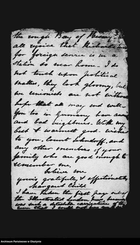 image.from.unit.number "/Margaret Child, Florence Compton, Georgina Vesly aus Abbey Leix- Ireland, Alice E. Pocklington, Constance de Tracy Gould u. a. Kusinen mit Fragmenten ohne Unterschrift an Anna Gfin Lehndorff geb. Hahn/"
