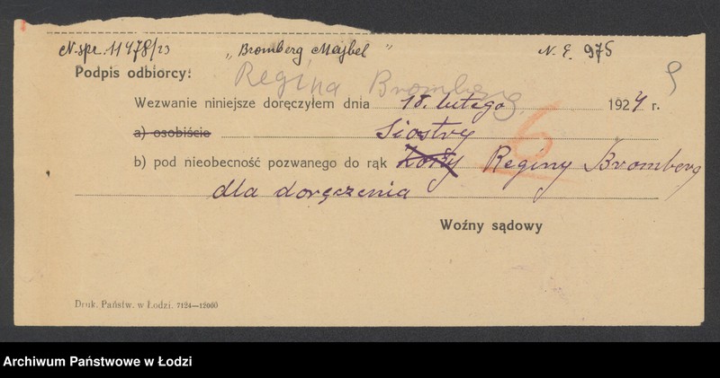 Obraz 11 z jednostki "Majlech Bromberg- drobny handel skórą"