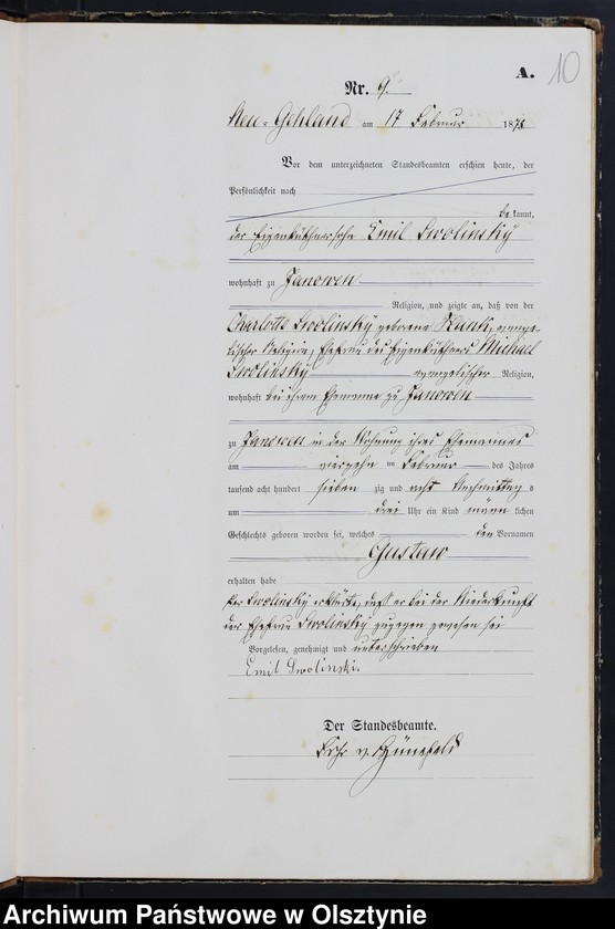 image.from.unit.number "Geburts-Haupt-Register Nr 1 - 77"