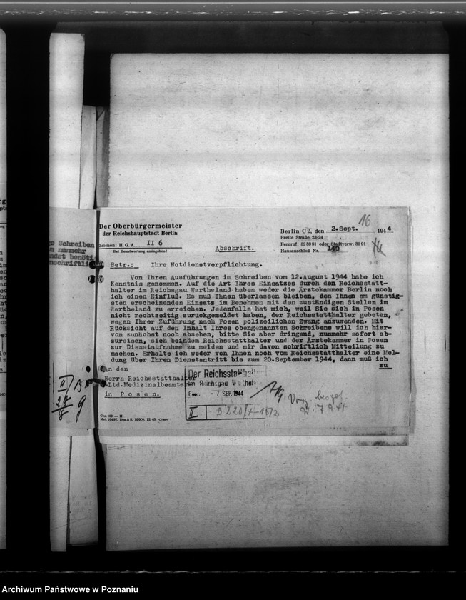 Obraz 20 z jednostki "Notdienstverpflichtung der Ärzte"