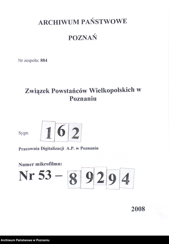 Obraz 1 z jednostki "Koło Obwodowej Komendy Transportu Wojskowego - Poznań korespondencja [Obwodowa Komenda Transportów Wojskowych]"