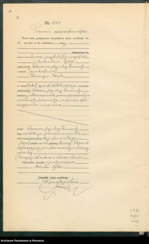 Obraz 12 z jednostki "Księga miejscowa zgonów tom IV [Rejestr główny zgonów]"