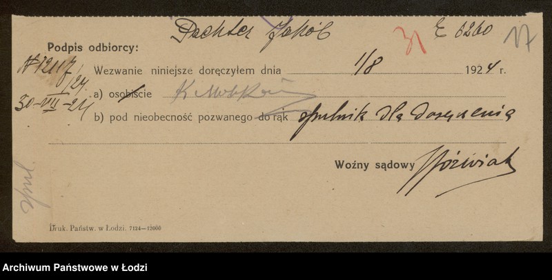 Obraz 19 z jednostki "jakób Pechter- sprzedaż manufaktury, galanterii, konfekcji i przędzy"