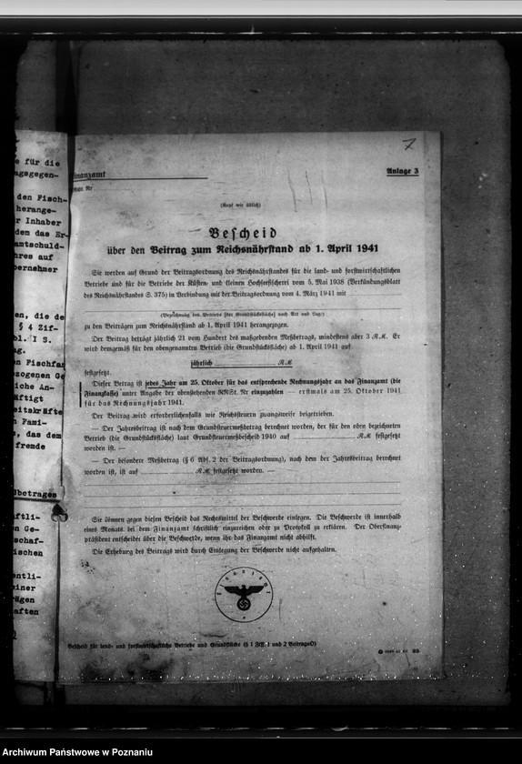 Obraz 11 z jednostki "Angelegenheiten der Kommunalverbände. Beiträge zum Reichsnährstand. Gemeindeabgaben."