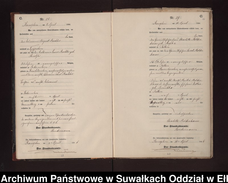 image.from.unit.number "Sterbe-Neben-Register des Preussischen Standes-Amtes Gr. Konopken Kreis Loetzen"