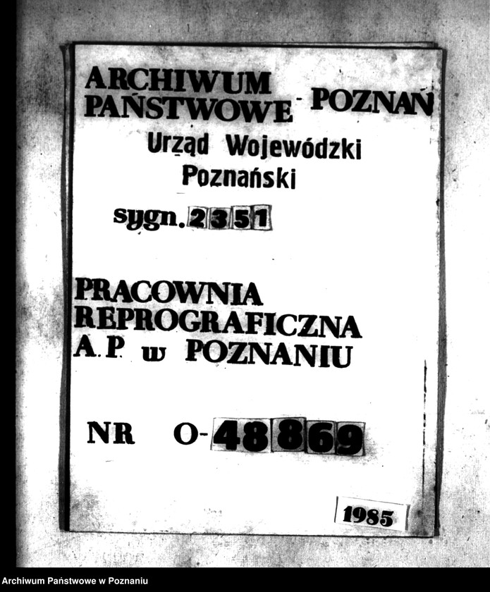 image.from.unit.number "Majątek Biskupice-Wielki Bór powiatu kaliskiego nabycie nieruchomości w trybie art. 8 ustawy o wykonanie reformy rolnej"