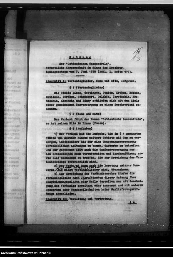 Obraz 17 z jednostki "Versorgung mit Gas. Friedensbau- Programm. Hafenanlagen. Wasserversorgung. Entwässerung. Mineralölbewirtschaftung. Gettofahrscheine"