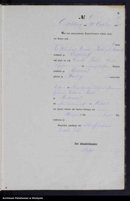 image.from.unit.number "Haupt-Sterbe-Register Nr 1 - 40"