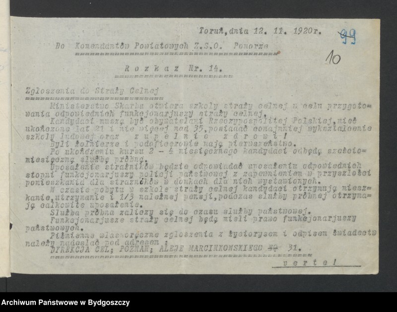 image.from.unit.number "[Raporty Kompani Rytel Zachodniej Straży Obywatelskiej - rozkazy Komendy Powiatowej w Chojnicach, Baonu II Czersk. Spis członków Zachodniej Straży Obywatelskiej Kompani Rytel]"