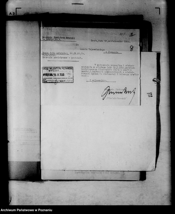 Obraz 11 z jednostki "Protokoły z zebrań periodycznych I instancji /naczelników władz i urzędów niezespolonych z terenu poszczególnych powiatów omawiające ogólną sytuację polityczną i społeczno-gospodarczą"