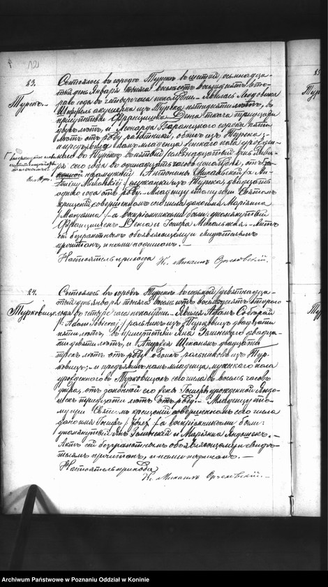 Obraz 14 z jednostki "Księga urodzeń, małżeństw, zgonów"