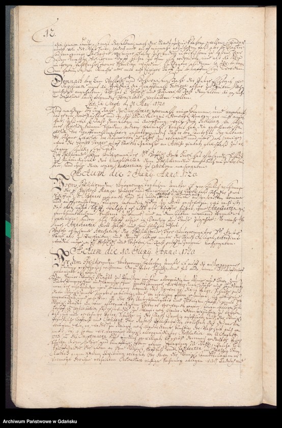 image.from.unit.number "Actum coram officio […] Gabrielis a Boemeln Praeconsulis ac Praesidis [27.III.1720-14.III.1721] Gabrielis a Boemeln ac Fisci Administratoris [18.III.1720-10.III.1721] /indeks/"