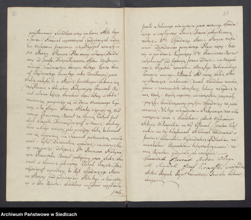 Obraz 17 z jednostki "Akta dobrej woli przez Antoniego Roguskiego Rejenta Powiatu Łukowskiego przyjęte w roku 1837 [akta notarialne od nr 1 do nr 211]"