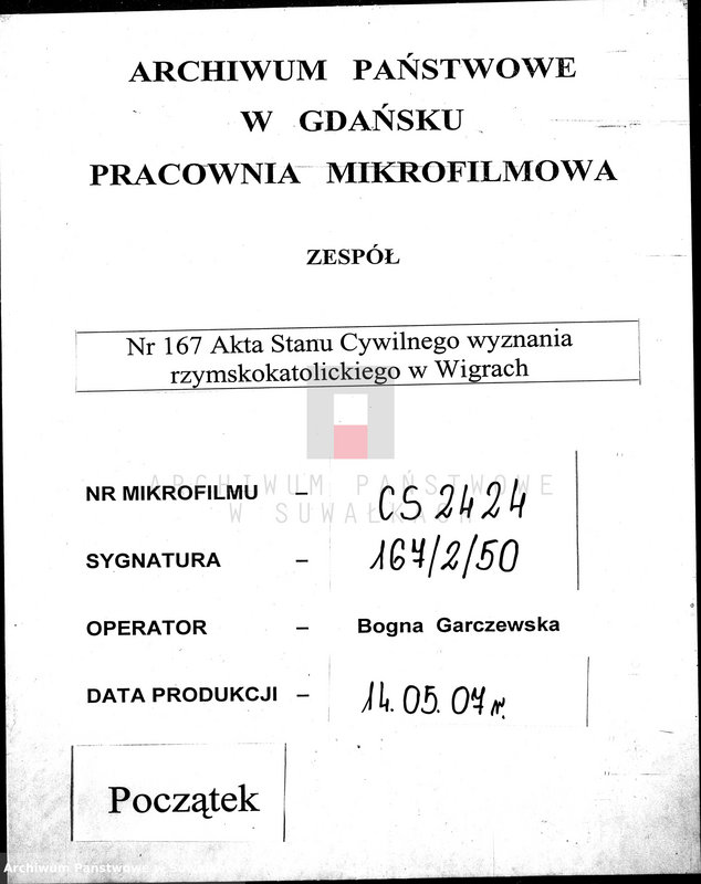 image.from.unit.number "[Dokumenty do akt małżeństw wyznania rzymskokatolickiego parafii w Wigrach]"